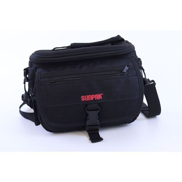 Sunpak Camera Bag Black padded shoulder case for Nikon Sony Canon - Picture 3 of 8
